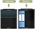 File Organizer Box with Lids, Collapsible File Folder Organizer - Image 3