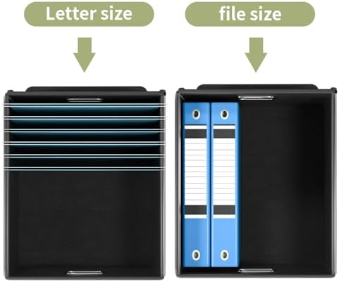 File Organizer Box with Lids, Collapsible File Folder Organizer - Image 3