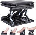 Foot Rest for Under Desk at Work Enlarged, Ergonomic Footrest with Adjustable Height and Angle, Foldable Foot Stool with Removable Pad Massage Beads for Office Gaming Chair Black by Unknown