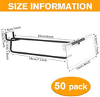 Polmart Heavy Duty 8" Pegboard Double-Bar Hooks (8-inch, 50-Pack) - Image 2