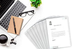 White Vinyl Folders, Heavy Duty Plastic Folders with Clear Front Pocket, Doctor Stuff, Letter Size L-Type Document Holder for Home, Office and Medical, Pack of 100 - Image 5