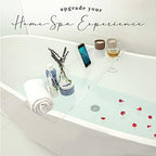 32" Supreme - Clear Acrylic Bathtub Tray Caddy Tub Shelf, Spa Board Luxury Bathroom Bath tub Table, Fits Across Bathtubs, Book, iPad and Wine Glass Holder (Supreme, 32") - Image 5