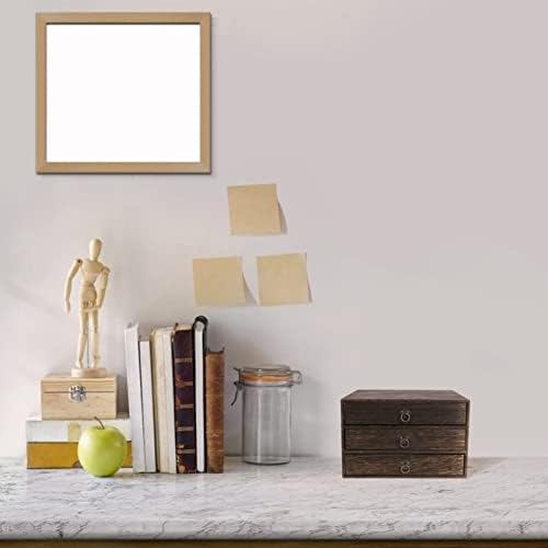 Cabilock Wooden Storage Drawers Desktop Organizer Box Desk Caddy Desktop Drawers for Home Office - Image 2