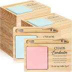 20 Pcs Back to School Teacher Appreciation Gifts Bulk Wooden Sticky Note Holder Motivational Thank Your Gift Inspirational Sticky Notes for Teacher Back to School (Coordinator) by Unknown