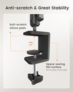 CAMBOFOTO 33" Magic Arm Phone Desk Clamp, Overhead Camera Mount, Boom Arm - Image 5