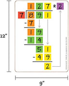 Really Good Stuff Beginning Long Division Dry-Erase Boards - 6 Boards - Image 3