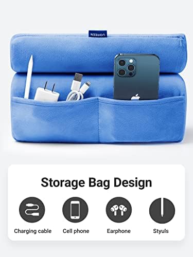 UGREEN Tablet Pillow Stand for Lap Soft Holder Bed with 3 Viewing Angles Adjustable Home Office Accessories Compatible with iPad Pro 13 12 11 10.5 Air Mini 5 4 3 2 Phone 16 15 14 E-Reader Blue - Image 5