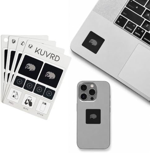KUVRD Waterbear - Electronic Screen Cleaner Pads, 4-Pack (4 Patch Sets) by KUVRD