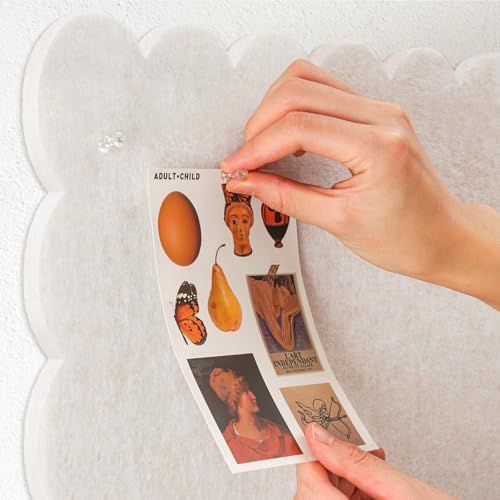 Scalloped Bulletin Board 48x36 inches, Decorative Felt Pin Board for Wall - Image 4
