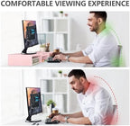 TAVR Dual Monitor Stand Riser, Wooden Computer Monitor Stand for 2 Monitors - Image 3