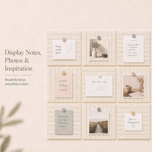 Stripe Felt Bulletin Board Tiles, Cork Board Alternative 48 x 36 in - Image 5