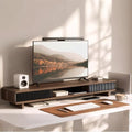 Dual Monitor Stand Riser with Storage Drawer for Desk Organization by UniAbodeDesign