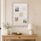 Scalloped Felt Bulletin Board 36"x24", Decorative Pin Board for Wall - Image 2
