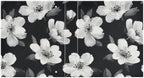 3 Ring Binders 1.5 Inch Clear View Three Ring Binders Versatile Black White Flowers Binder for Work School Office Supply 1 Pack - Image 2