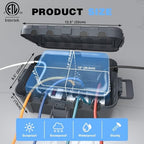 Flemoon Large Outdoor Electrical Box, IP54 Waterproof Extension Cord Cover - Image 3