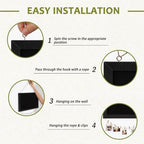 Double-Sided Wood Framed Cork Board with Linen, 30" x 20"（Black） - Image 3