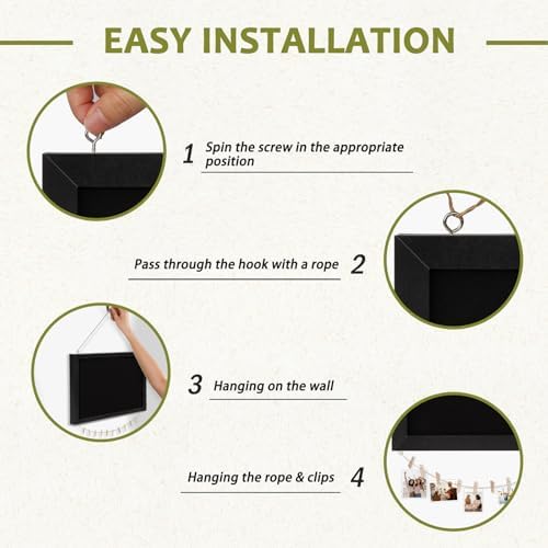 Double-Sided Wood Framed Cork Board with Linen, 30" x 20"（Black） - Image 3