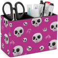 Storage Organizer Rich Shallow Pastel Lovely Circle Skull Skeleton Rotating Multi‑Functional Pouch,Art‑Craft with Accessories by Unknown