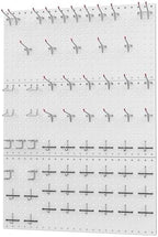 WALMANN 96 PCS Pegboard Kit with Hooks, 36x24 in Wall Tools Pegboard by WALMANN