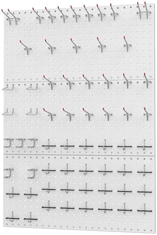 WALMANN 96 PCS Pegboard Kit with Hooks, 36x24 in Wall Tools Pegboard by WALMANN