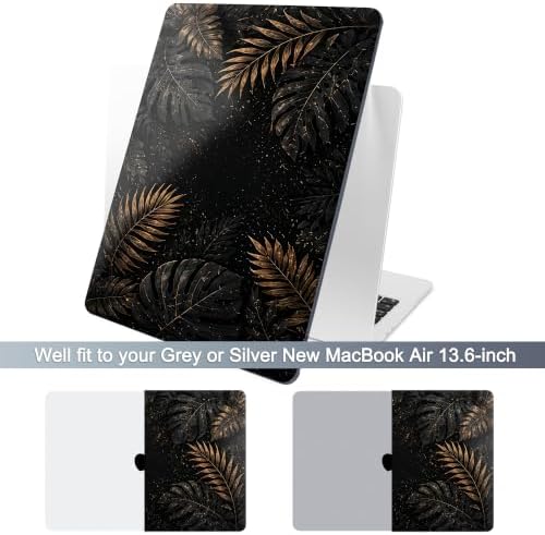 Batianda Case for MacBook Air 13.6" 2026 M5 M4 M3 M2 Chip, Midnight Palm - Image 3