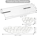 Gel Cloud Keyboard and Mouse Wrist Rest Set Transparent Acrylic Tilt Computer Keyboard Stand with Wrist Rest Ergonomic Silicone Mouse Wrist Pad for Keyboard Riser Holder for Desktop White 60%68% 75% - Image 5