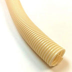 Electriduct 3/4" Split Wire Loom Tubing Polyethylene Corrugated Flexible Conduit (0.75 Inch ID) - Beige - 100 Feet by Electriduct