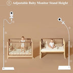 Baby Monitor Floor Stand Holder Mount Compactible for Nanit Pro & Flex Stand,Infant Optics DXR-8 Pro,VTech,Momcozy,HelloBaby,VAVA,nooie IPC100,Motorola VM75/VM50G/VM44 - Image 7