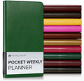 Gallery Leather Pocket Weekly Planner 2026-2027 Monhegan Emerald by GalleryLeather