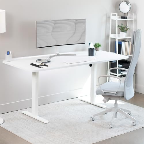 VIVO White 71 x 30 in Standing Desk, DESK-KIT-0W7W - Image 4