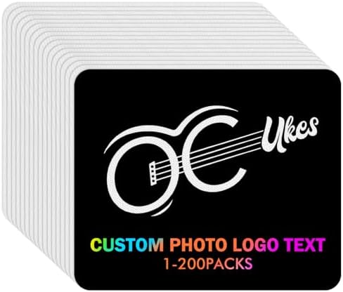 150 Pack Custom Mouse Pad Bulk with Photo Logo, Personalized Laptop Desk Mat by PersonalizedphotogiftsforValentinesDayChristmasBirthdayParty
