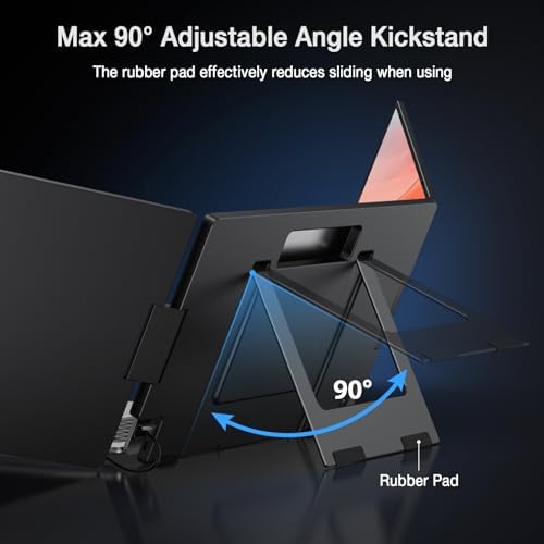 KYY 15.6" Laptop Screen Extender, 1080P FHD IPS Portable Monitor - Image 4