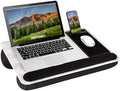 LAPGEAR Home Office Pro Lap Desk – White Marble, Fits 15.6” Laptops by LapGear