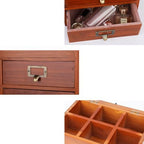 Small Wooden Drawers Wooden Box with Drawer Brown - Image 6