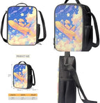 Unisex School Backpack 4Pcs, Cartoon Travel Daypack & Pencil Case & Lunch Bags & Cup Sleeve Lightweight Portable for Kids Teen Star Dog Print - Image 4