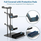 KDD Headphone Stand & Controller Holder & 4 in 1 Desk Cup Holder - Clamp on Under Desk Headphone Hanger - Image 4