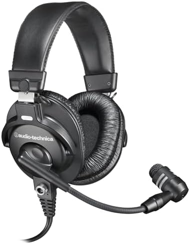 Audio-Technica BPHS1 Broadcast Stereo Headset - Black Bundle with Case, Stand, XLR Cable, and Austin Bazaar Polishing Cloth - Image 2