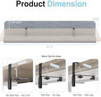 47.2" Under Desk Cable Management Tray, No Drill Cable Organizer for Table - Image 3