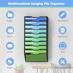 Kuntine.B Wall File Organizer Office Hanging Magazine Holder Wall File Organizer for Office Home - Image 4