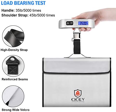 Fireproof Document Bag - Fireproof Box [Thermal Insulated] Fireproof Safety Boxes for Home Large Fireproof Bag Lockable Zipper Fireproof Safe Box Home Safes Fireproof Waterproof Fireproof Money Bag - Image 6