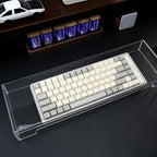 Acrylic Keyboard Cover, Clear Keyboard Dust Cover for Desktop Anti-Cat Protector Lid Waterproof Protective Case (18.5x5.9x1.8 Inches) - Image 2