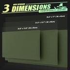 K KNODEL Small Office Desk Mat, Leather Mouse Pad (23.6"x13.8", Dark Green) - Image 4