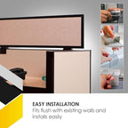 OBEX Acoustical Cubicle Privacy Screen Extender Desk Panel & Office Divider, Add Separation & Block Noise, 18" x 36", Overcast - Image 4