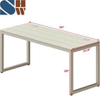 SHW 55-Inch Commercial-Grade Office Computer Desk, Maple - Image 3