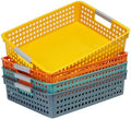 Soddeph A4 Paper Tray with Grip Handles, Plastic Book Basket by Soddeph