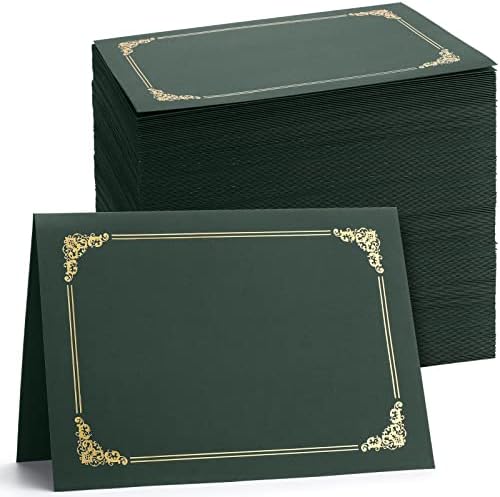 Fainne 80 Pcs 80 Pieces Certificate Holders Diploma Holder, Green by Fainne