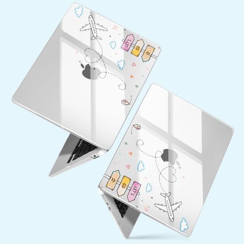 Case for MacBook Air 13 inch Case 2026, Travel Airplane - Image 2