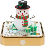 3D Calendar 2027, Tear-Away Desk Calendar, Paper Art Memo Pad, LED Light (Christmas F) - Image 2