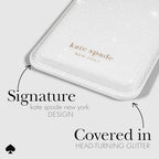 kate spade new york Magnetic Card Holder/Wallet - White Glitter - Image 3