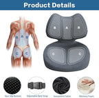Memory Foam Seat Cushion with Back Support, One-Piece Design - Image 2